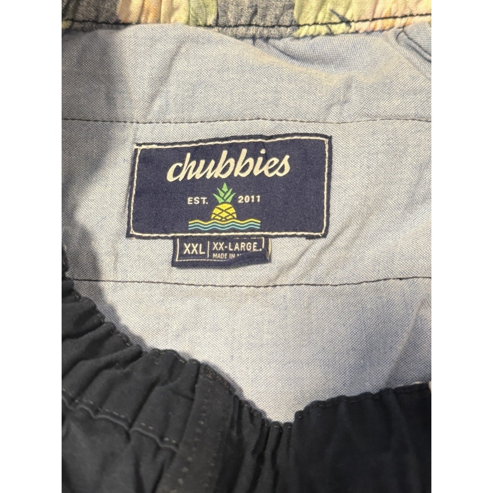 Chubbies Blue Elastic Waist Casual Pants XXL Men's Stretch Chinos Preppy Coastal - Picture 6 of 6